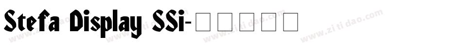 Stefa Display SSi字体转换